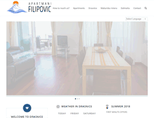 Tablet Screenshot of apartments-filipovic.com
